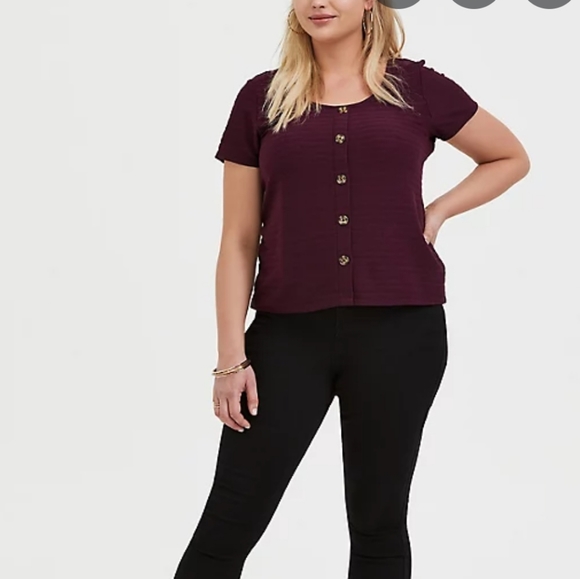 NWT Torrid rib midi button top - Picture 2 of 3